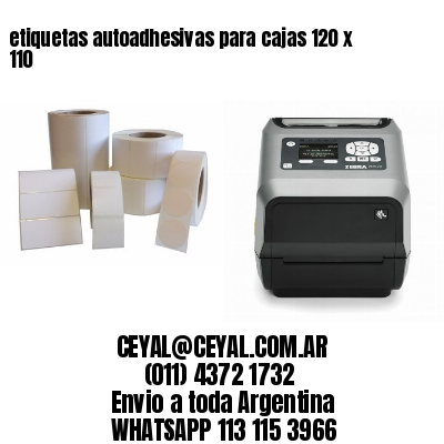 etiquetas autoadhesivas para cajas 120 x 110