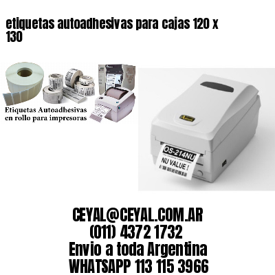 etiquetas autoadhesivas para cajas 120 x 130