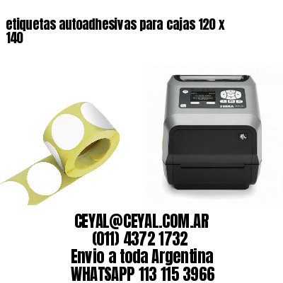 etiquetas autoadhesivas para cajas 120 x 140