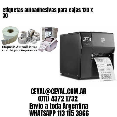 etiquetas autoadhesivas para cajas 120 x 30