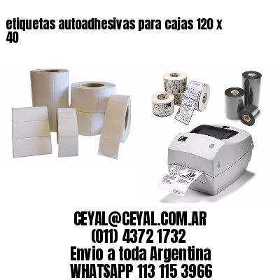 etiquetas autoadhesivas para cajas 120 x 40