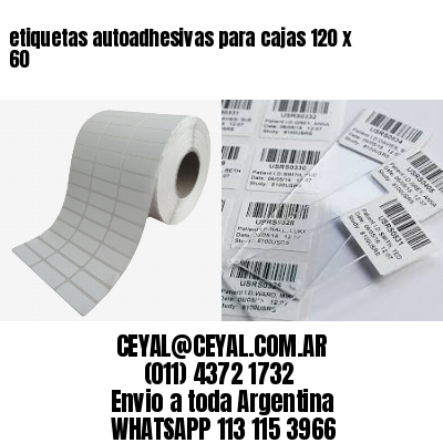 etiquetas autoadhesivas para cajas 120 x 60