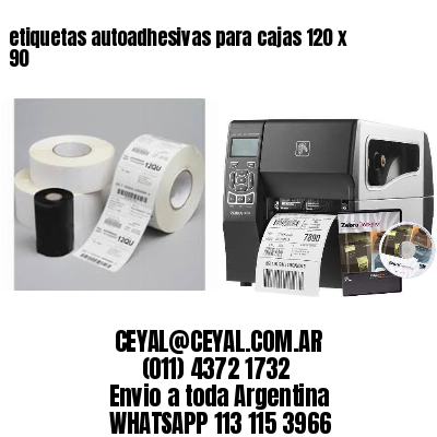 etiquetas autoadhesivas para cajas 120 x 90