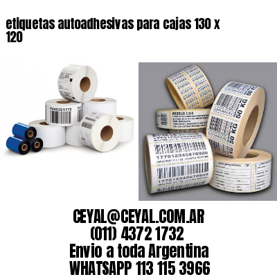 etiquetas autoadhesivas para cajas 130 x 120