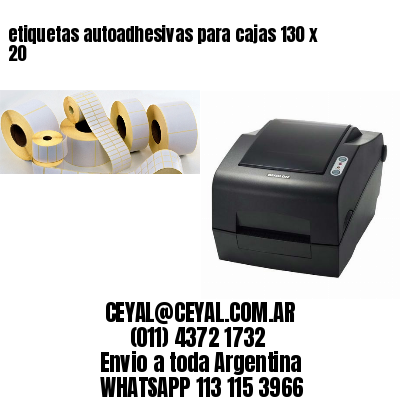 etiquetas autoadhesivas para cajas 130 x 20