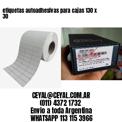 etiquetas autoadhesivas para cajas 130 x 30