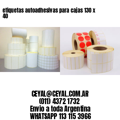 etiquetas autoadhesivas para cajas 130 x 40