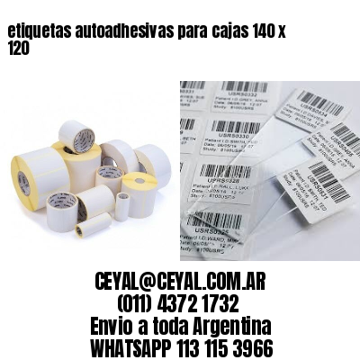 etiquetas autoadhesivas para cajas 140 x 120