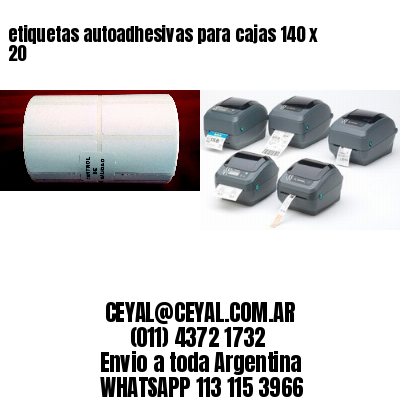 etiquetas autoadhesivas para cajas 140 x 20