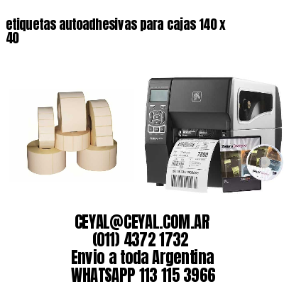 etiquetas autoadhesivas para cajas 140 x 40