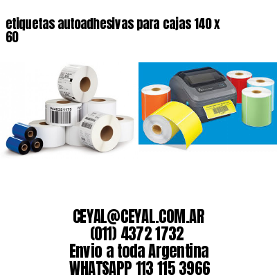 etiquetas autoadhesivas para cajas 140 x 60