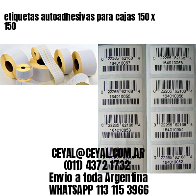 etiquetas autoadhesivas para cajas 150 x 150