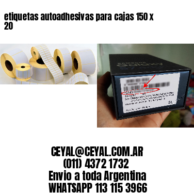 etiquetas autoadhesivas para cajas 150 x 20