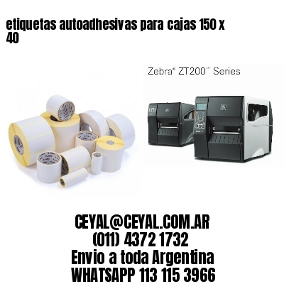 etiquetas autoadhesivas para cajas 150 x 40