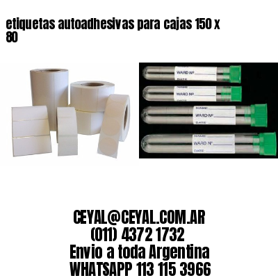 etiquetas autoadhesivas para cajas 150 x 80