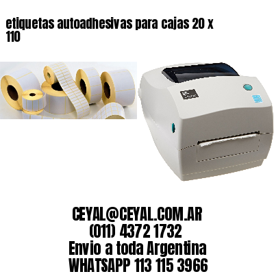 etiquetas autoadhesivas para cajas 20 x 110