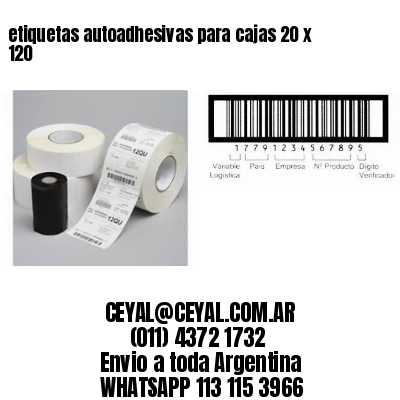 etiquetas autoadhesivas para cajas 20 x 120