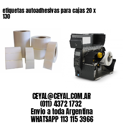 etiquetas autoadhesivas para cajas 20 x 130