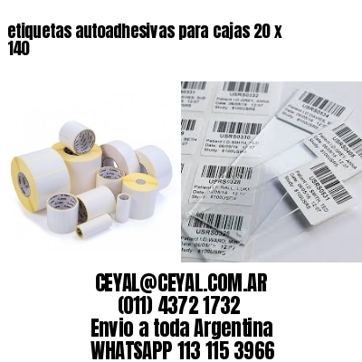 etiquetas autoadhesivas para cajas 20 x 140