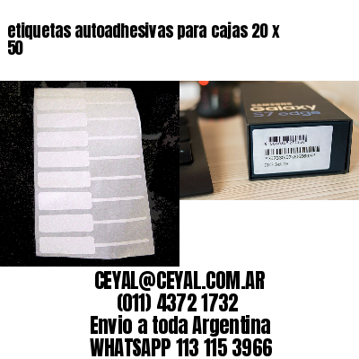 etiquetas autoadhesivas para cajas 20 x 50
