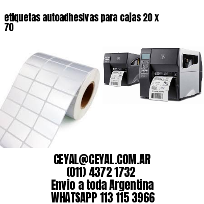 etiquetas autoadhesivas para cajas 20 x 70