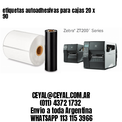 etiquetas autoadhesivas para cajas 20 x 90