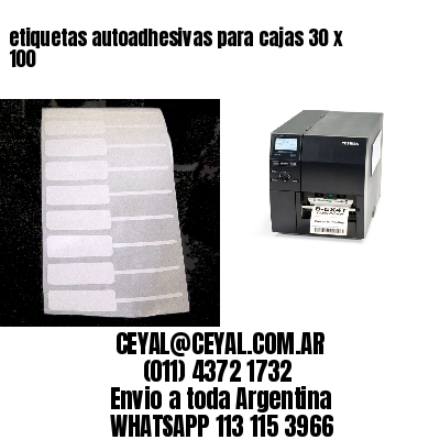 etiquetas autoadhesivas para cajas 30 x 100