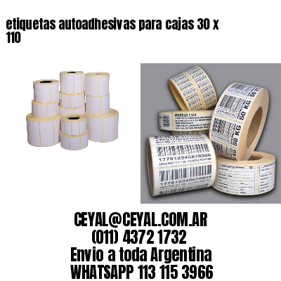 etiquetas autoadhesivas para cajas 30 x 110
