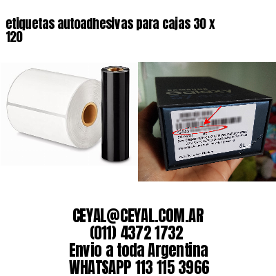etiquetas autoadhesivas para cajas 30 x 120