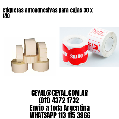 etiquetas autoadhesivas para cajas 30 x 140