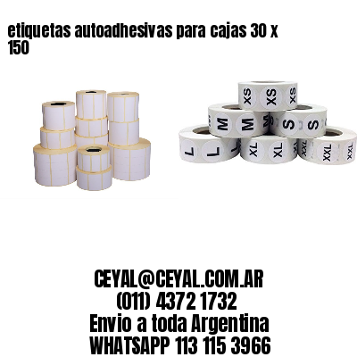 etiquetas autoadhesivas para cajas 30 x 150