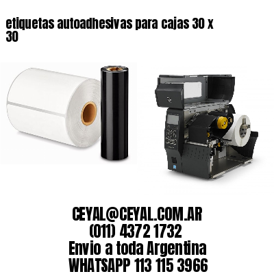 etiquetas autoadhesivas para cajas 30 x 30