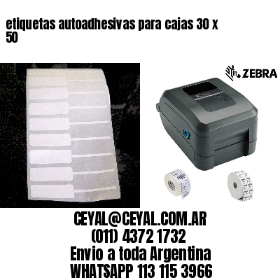 etiquetas autoadhesivas para cajas 30 x 50
