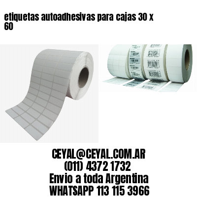 etiquetas autoadhesivas para cajas 30 x 60