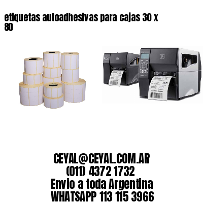 etiquetas autoadhesivas para cajas 30 x 80