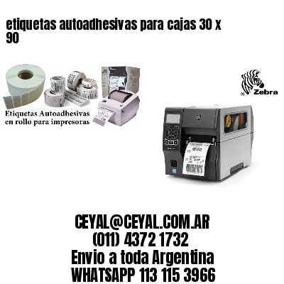 etiquetas autoadhesivas para cajas 30 x 90