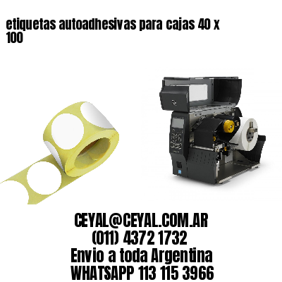 etiquetas autoadhesivas para cajas 40 x 100