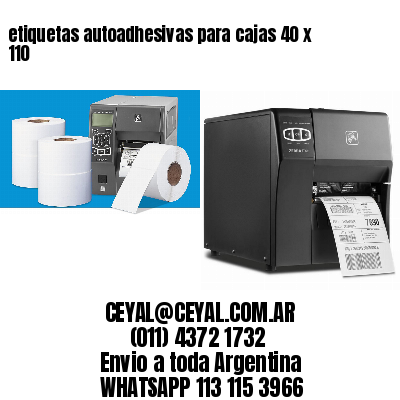 etiquetas autoadhesivas para cajas 40 x 110