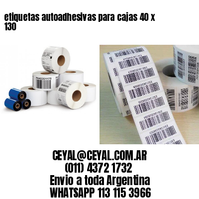 etiquetas autoadhesivas para cajas 40 x 130
