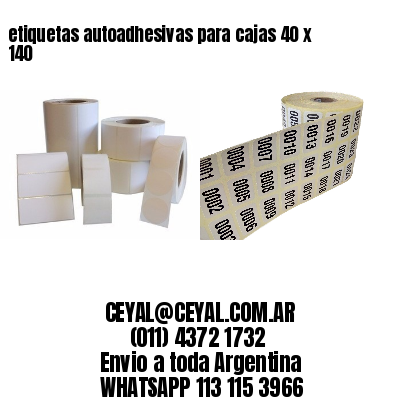 etiquetas autoadhesivas para cajas 40 x 140