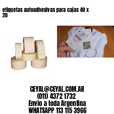 etiquetas autoadhesivas para cajas 40 x 20