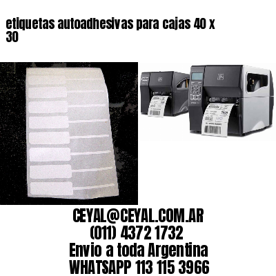 etiquetas autoadhesivas para cajas 40 x 30