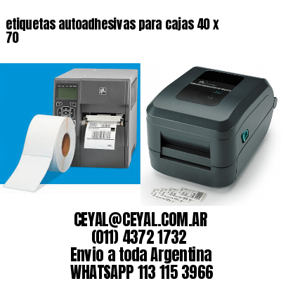 etiquetas autoadhesivas para cajas 40 x 70