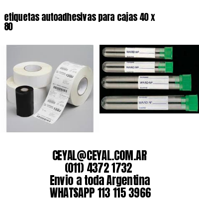 etiquetas autoadhesivas para cajas 40 x 80