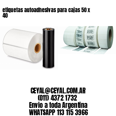 etiquetas autoadhesivas para cajas 50 x 40