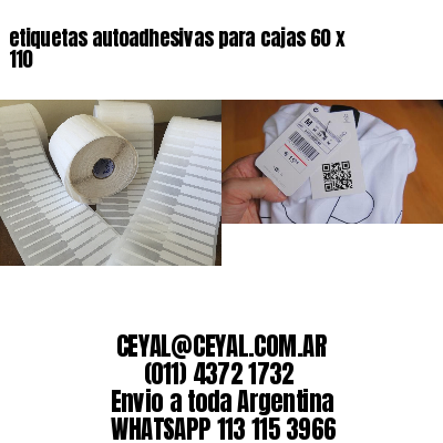 etiquetas autoadhesivas para cajas 60 x 110