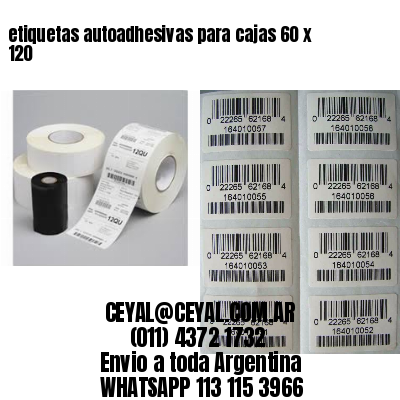 etiquetas autoadhesivas para cajas 60 x 120