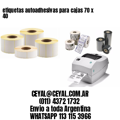 etiquetas autoadhesivas para cajas 70 x 40