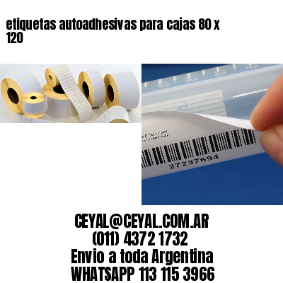 etiquetas autoadhesivas para cajas 80 x 120