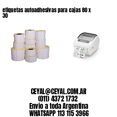 etiquetas autoadhesivas para cajas 80 x 30